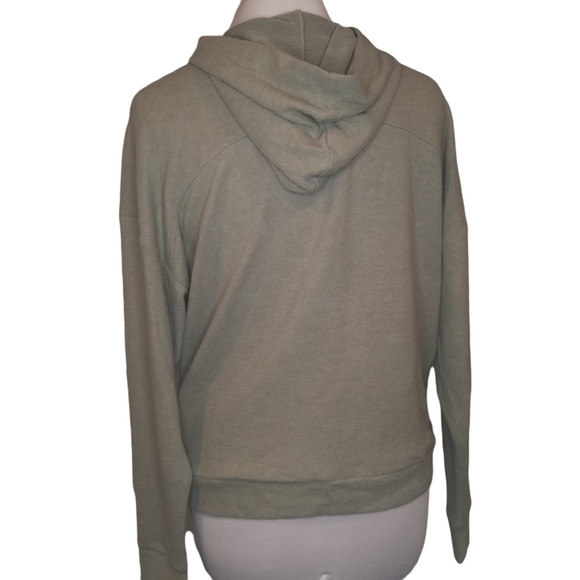 NWOT Socialite Green Grey Soft Hoodie - Picture 3 of 4